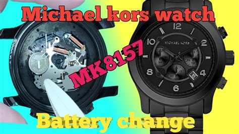 michael kors mk8157 battery replacement|Michael Kors watch battery diagram.